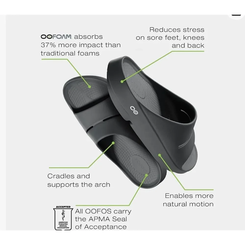 OOFOS OOahh Recovery Slide - Unisex‎ Women's 13/ Men's 11